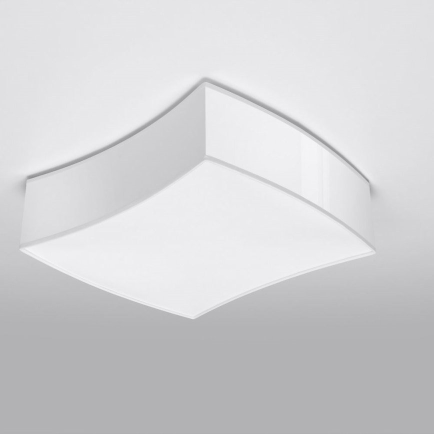 Plafondlamp SQUARE 2xE27/60W/230V wit
