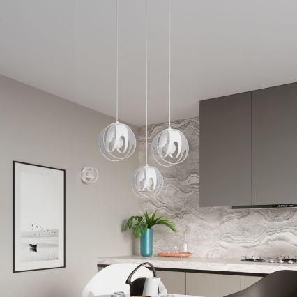 Suspension filaire TULOS 1xE27/60W/230V blanc