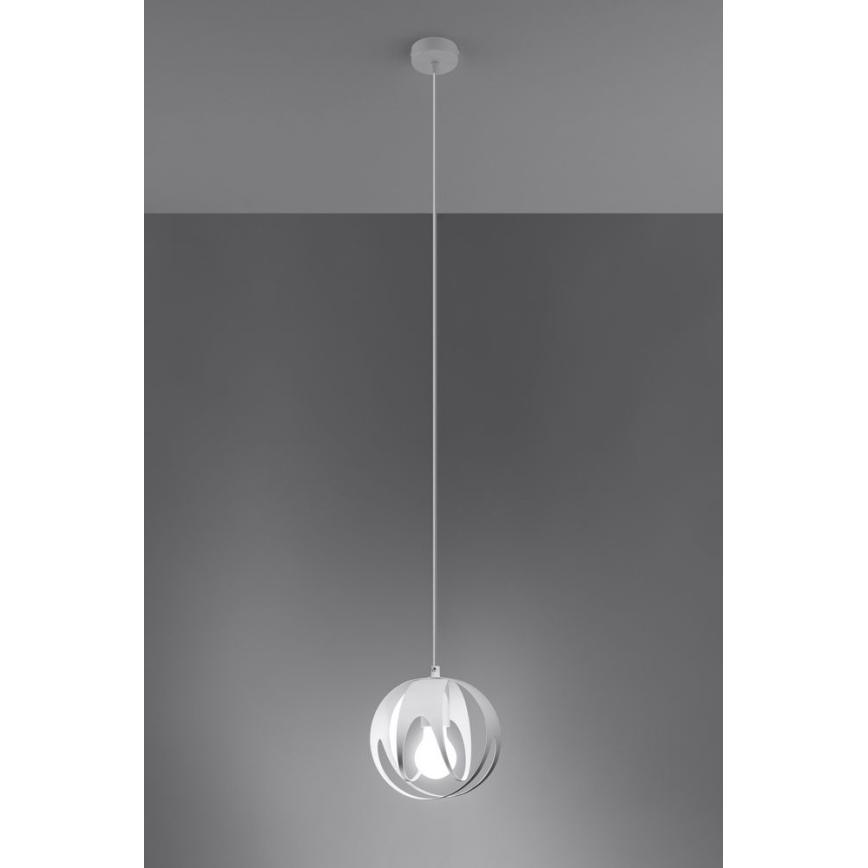 Suspension filaire TULOS 1xE27/60W/230V blanc