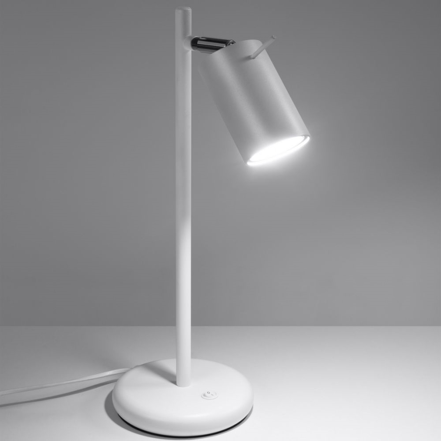 Tafellamp RING 1xGU10/10W/230V wit