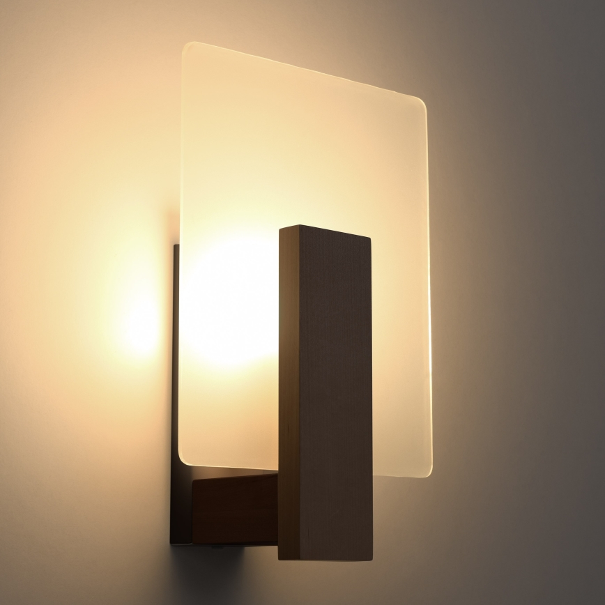 Wandlamp LAPPO 1xE14/10W/230V wenge