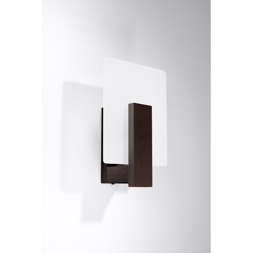 Wandlamp LAPPO 1xE14/10W/230V wenge