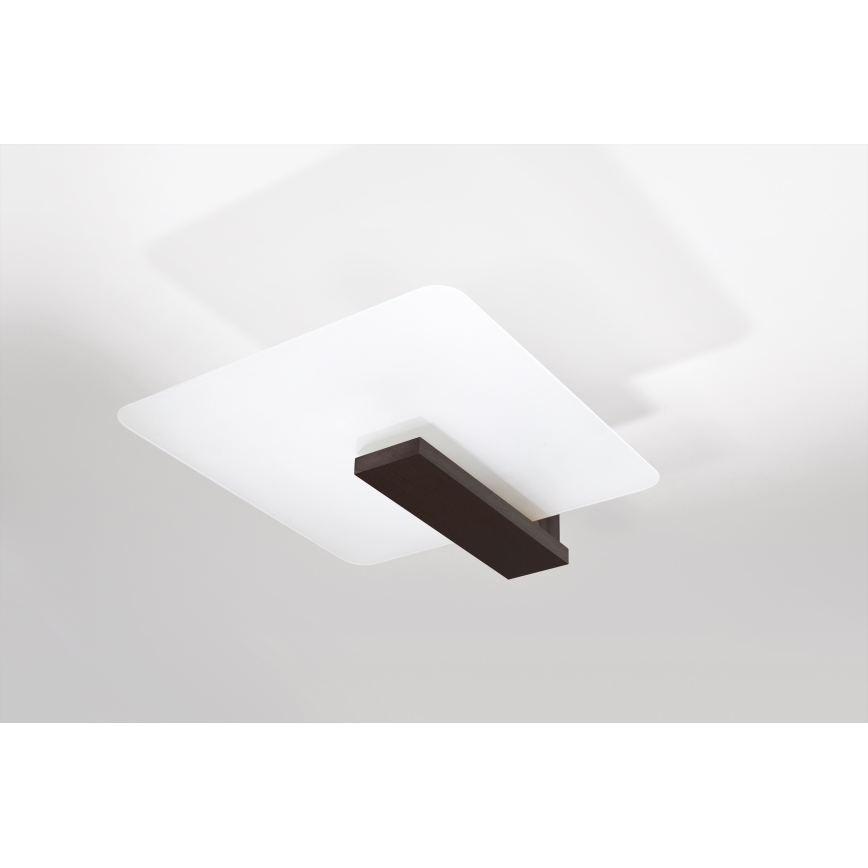 Plafonnier LAPPO, 2× E27 (15 W), 230 V — finition wengé