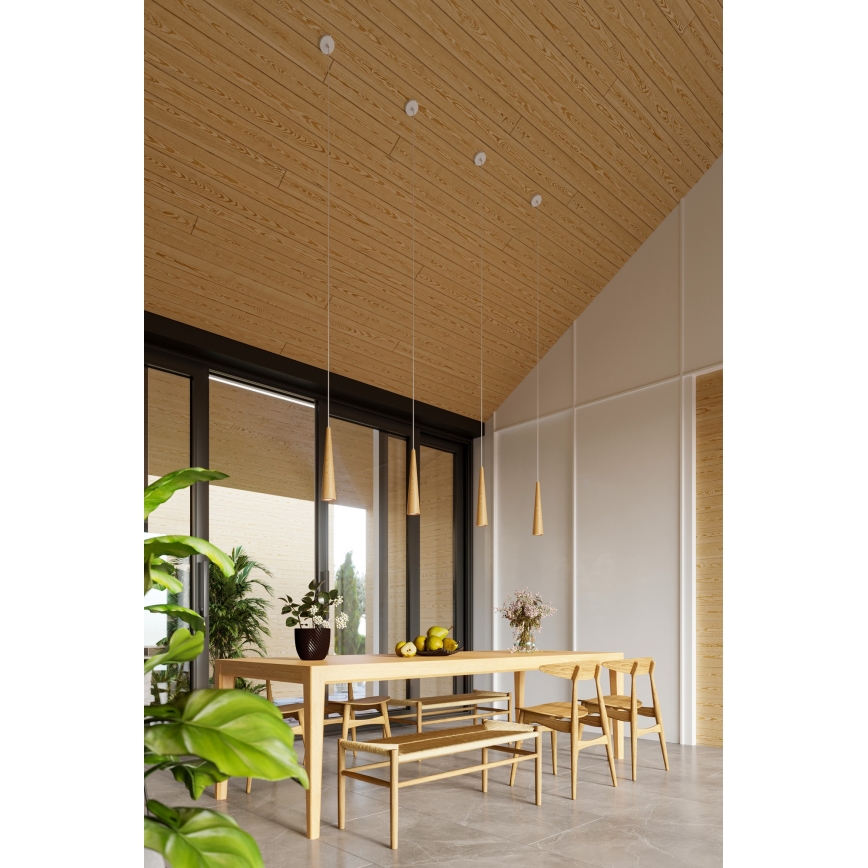 Hanglamp met kabel SULA 1xGU10/10W/230V, Ø 8 cm, beige
