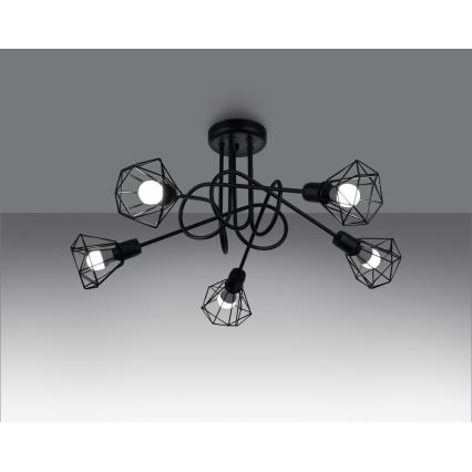 Hanglamp  ARTEMIS 5xE14/40W/230V zwart