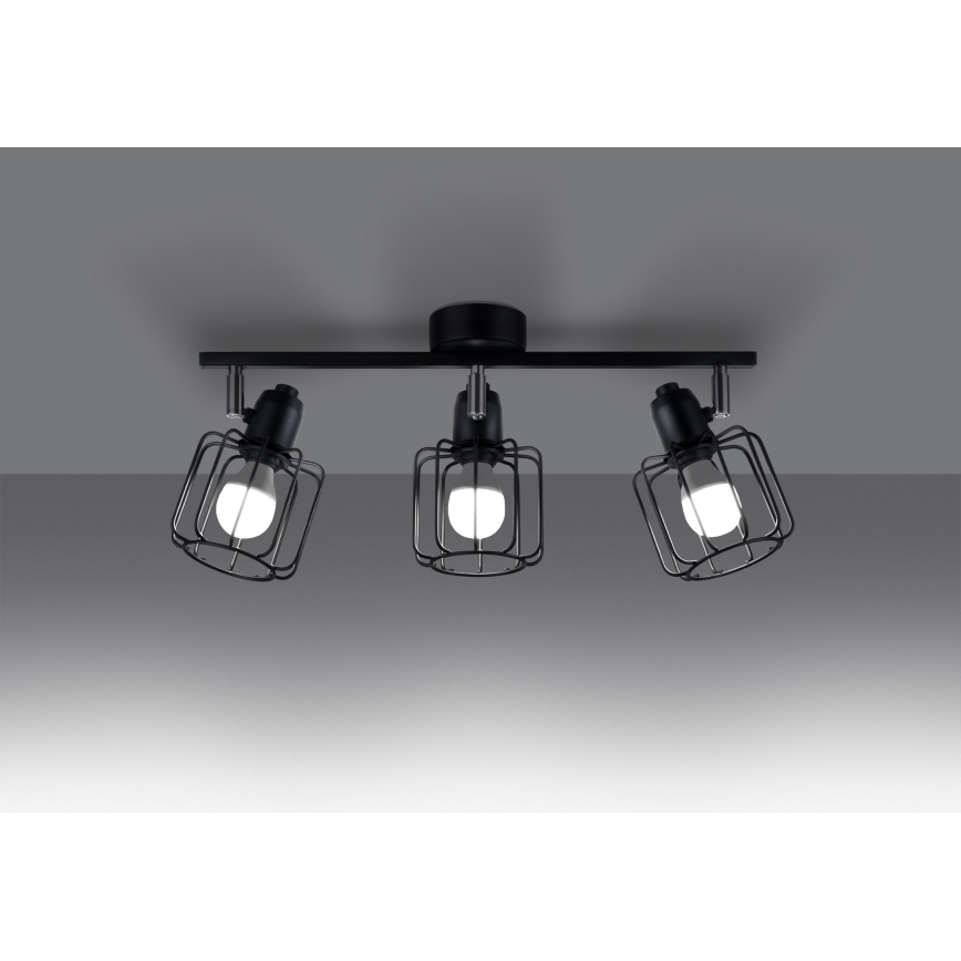 Spot BELUCI 3xE14/40W/230V zwart