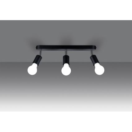Spot FORNES 3xE27/60W/230V noir