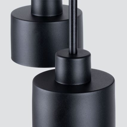 Hanglamp  SAVAR 3xE27/60W/230V zwart