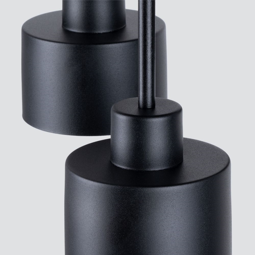 Hanglamp  SAVAR 3xE27/60W/230V zwart