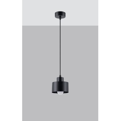 Hanglamp aan een koord SAVAR 1xE27/60W/230V zwart