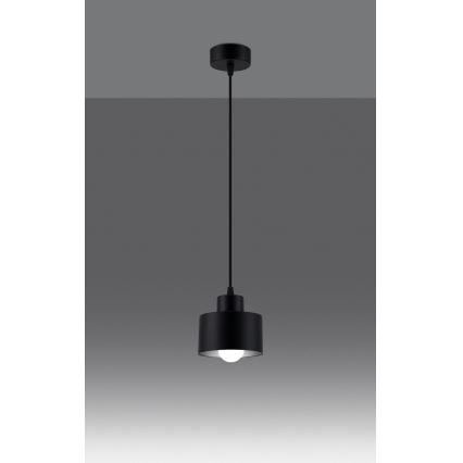Hanglamp aan een koord SAVAR 1xE27/60W/230V zwart