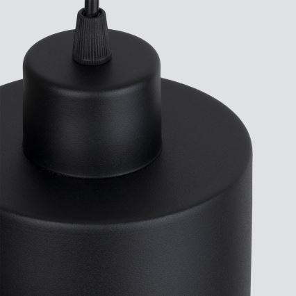 Hanglamp aan een koord SAVAR 1xE27/60W/230V zwart