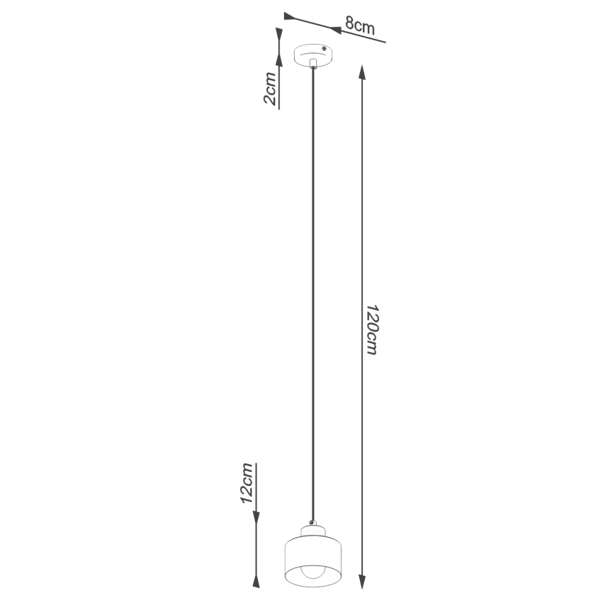 Hanglamp aan kabel SAVAR 1xE27/60W/230V zwart