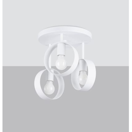 Hanglamp  TITRAN 3xE27/60W/230V wit