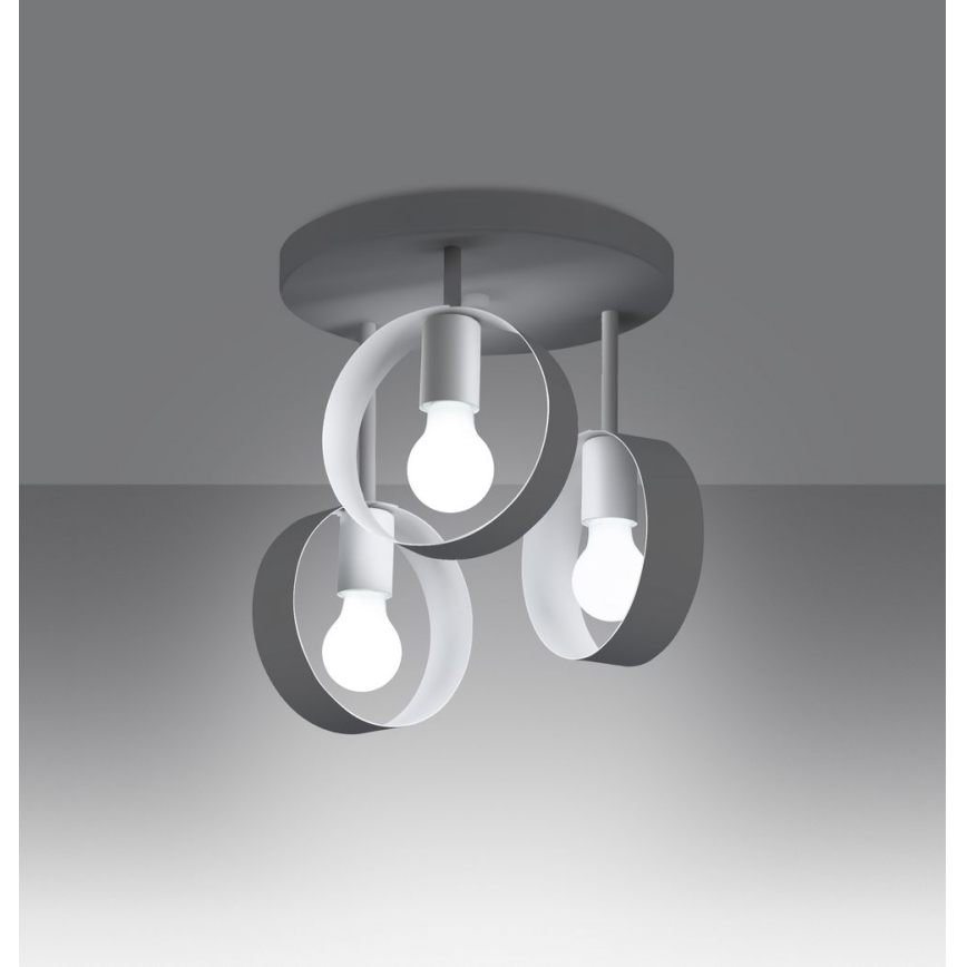 Hanglamp  TITRAN 3xE27/60W/230V wit