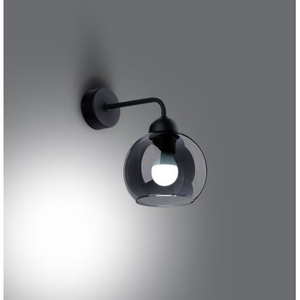 Wandlamp ALINO 1xE27/60W/230V zwart