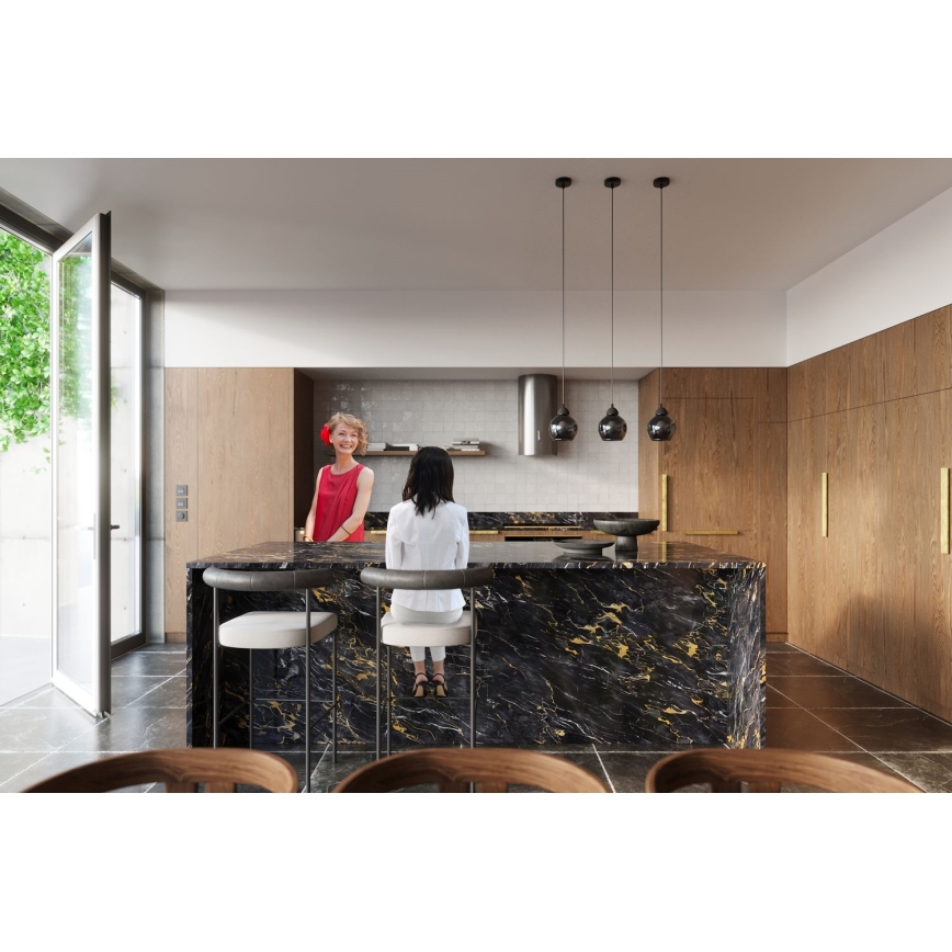 Hanglamp aan kabel ALINO 1xE27/60W/230V zwart