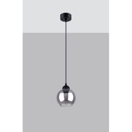 Hanglamp aan kabel ALINO 1xE27/60W/230V zwart