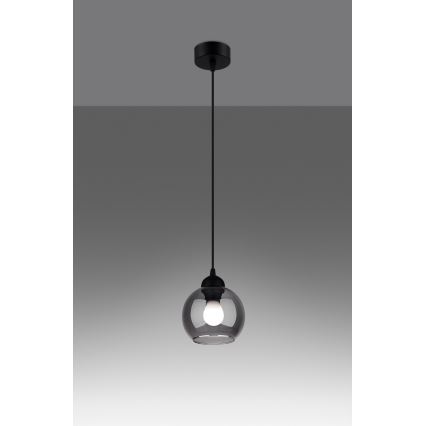 Hanglamp aan kabel ALINO 1xE27/60W/230V zwart