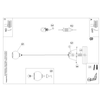 Hanglamp aan kabel ALINO 1xE27/60W/230V zwart