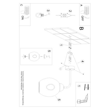 Applique murale FILLAN 1xE27/60W/230V noir