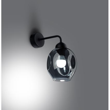 Wandlamp FILLAN 1xE27/60W/230V zwart