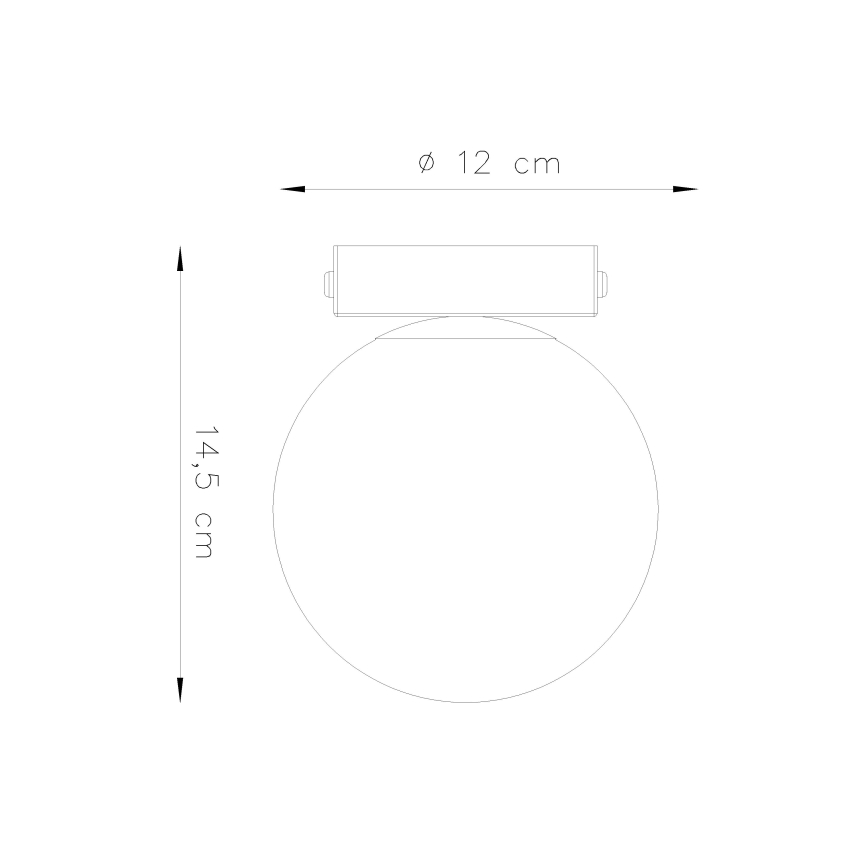 Plafonnier YOLI 1xG9/12W/230V blanc