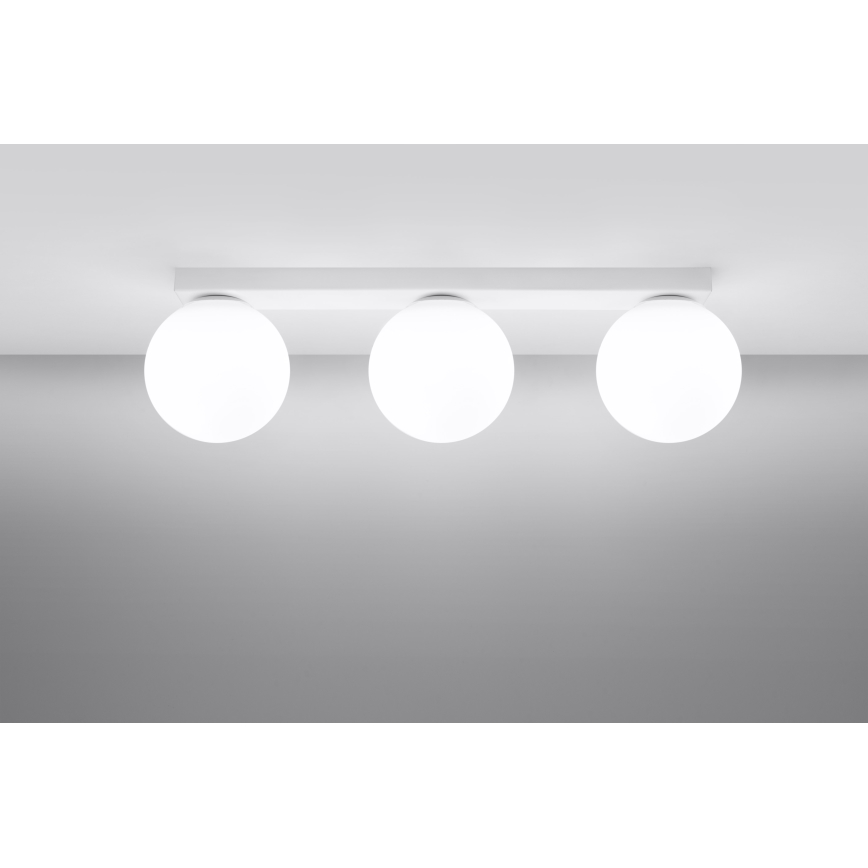 Sollux SL.1148 - Plafonnier YOLI 3xG9/12W/230V blanc