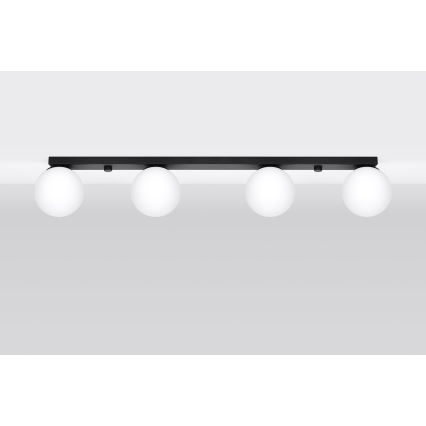 Plafondlamp YOLI 4xG9/12W/230V zwart