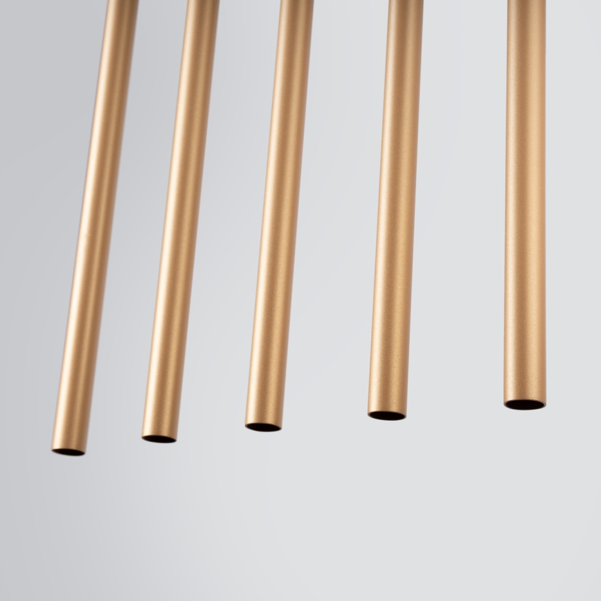 Hanglamp aan een koord PASTELO 5xG9/8W/230V goud
