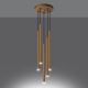 Hanglamp aan een koord PASTELO 5xG9/8W/230V goud