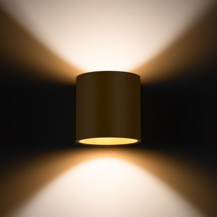 Wandspot ORBIS 1xG9/8W/230V goud