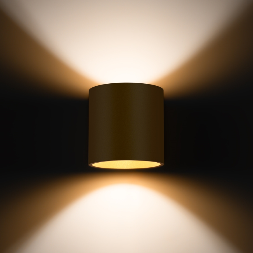 Wandspot ORBIS 1xG9/8W/230V goud