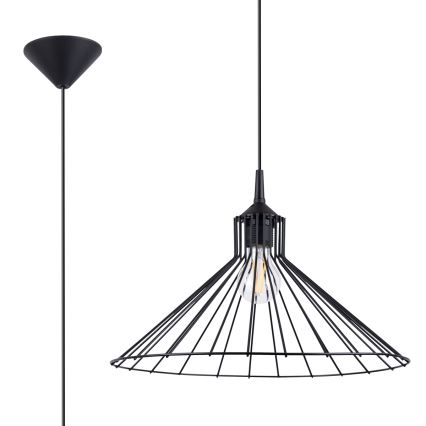 Hanglamp aan een koord EDA 1xE27/15W/230V zwart