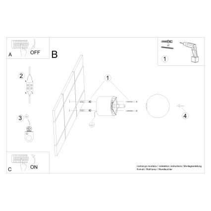 Spot mural BOOMO 1xG9/8W/230V hêtre