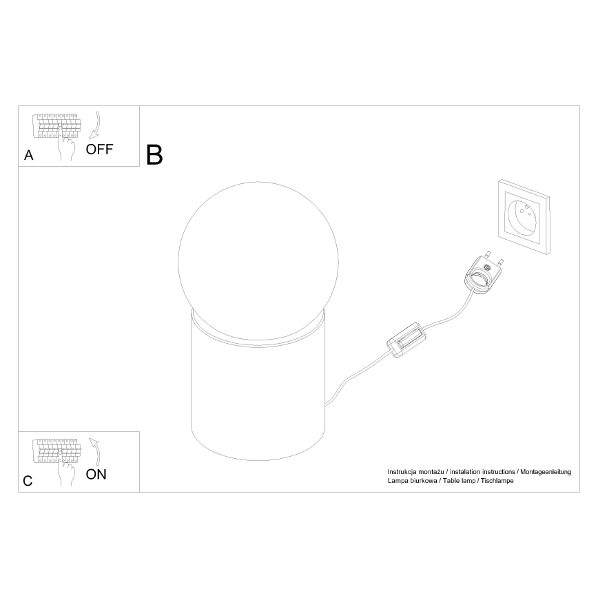 Tafellamp BOOMO 1xG9/8W/230V beuken