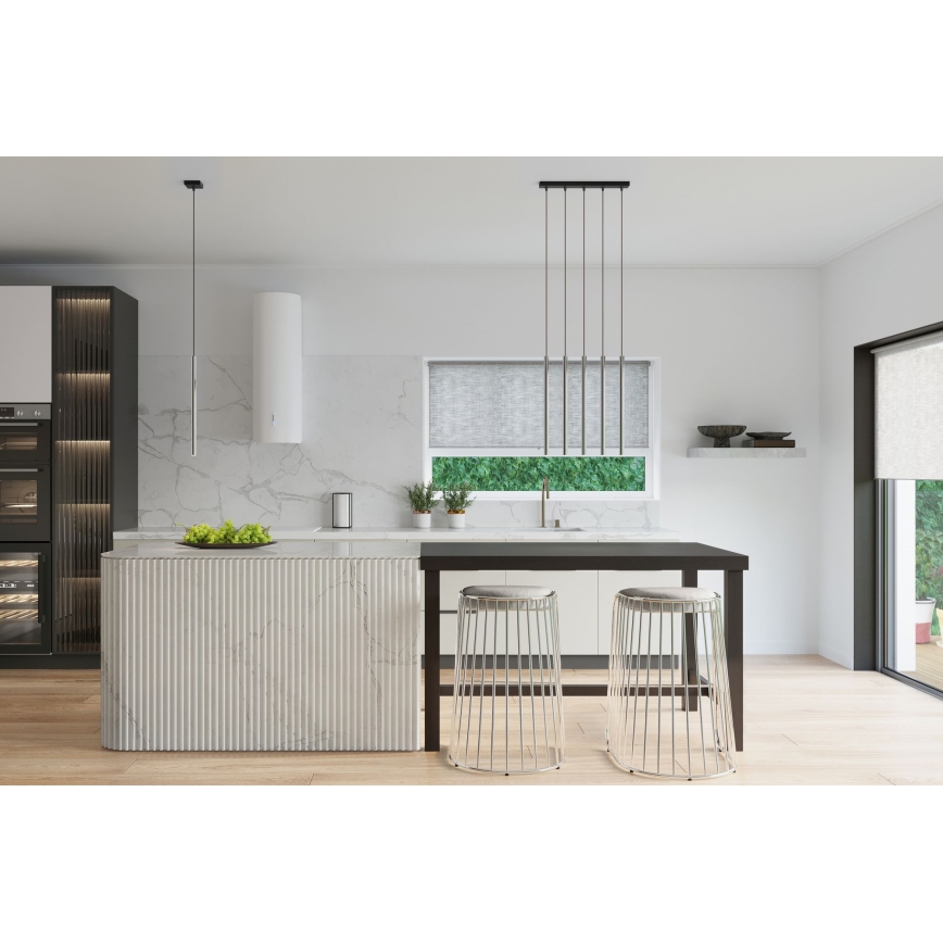 Hanglamp aan een koord PASTELO 1xG9/8W/230V glanzend chroom