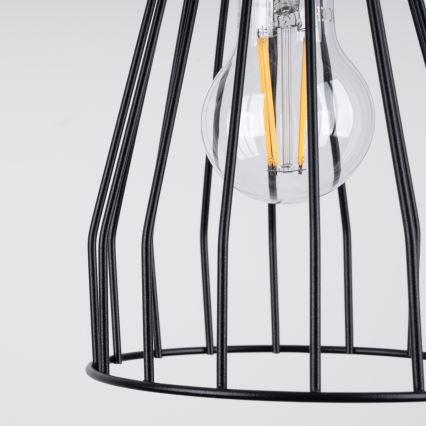 Hanglamp aan een koord LEYO 1xE27/15W/230V zwart