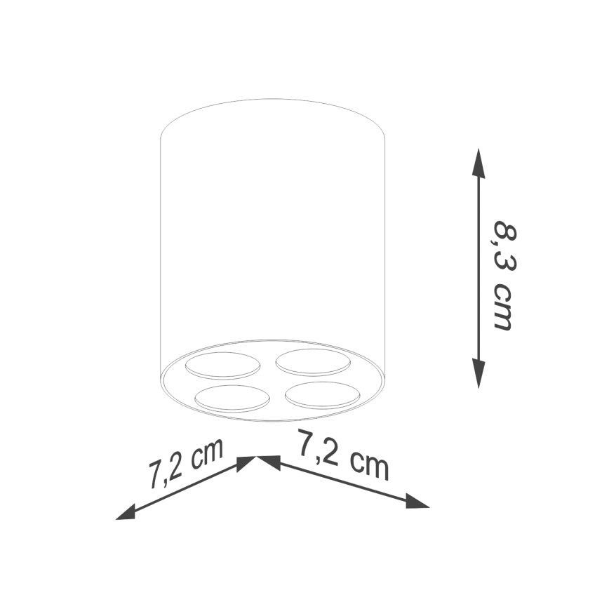 LED spot ZOE LED/9W/230V wit