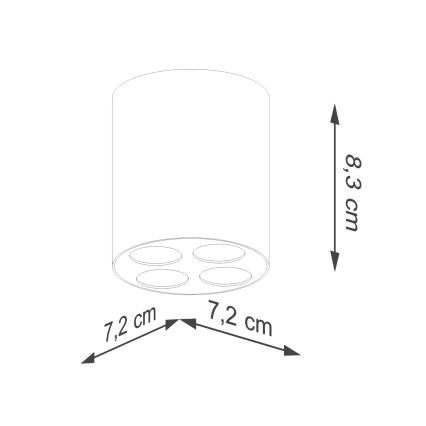 Spot LED ZOE LED/9W/230V blanc