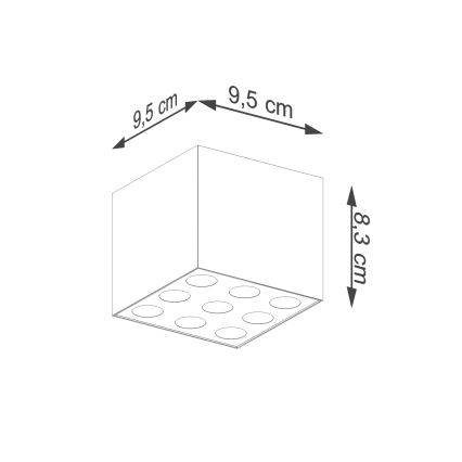 Spot LED OZZY LED/16W/230V noir