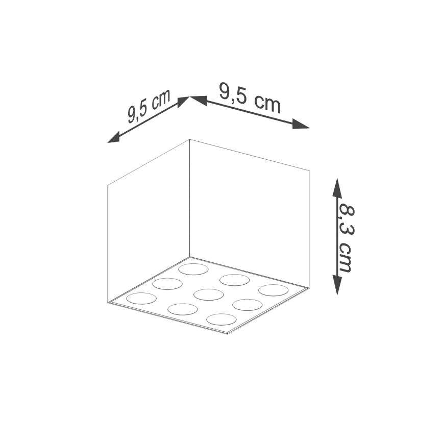Spot LED OZZY LED/16W/230V noir