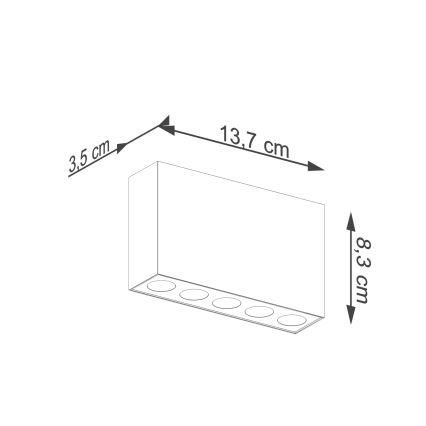 LED spot SOLE LED/11W/230V zwart