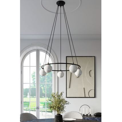 Hanglamp aan een koord YOLI 3xG9/8W/230V zwart