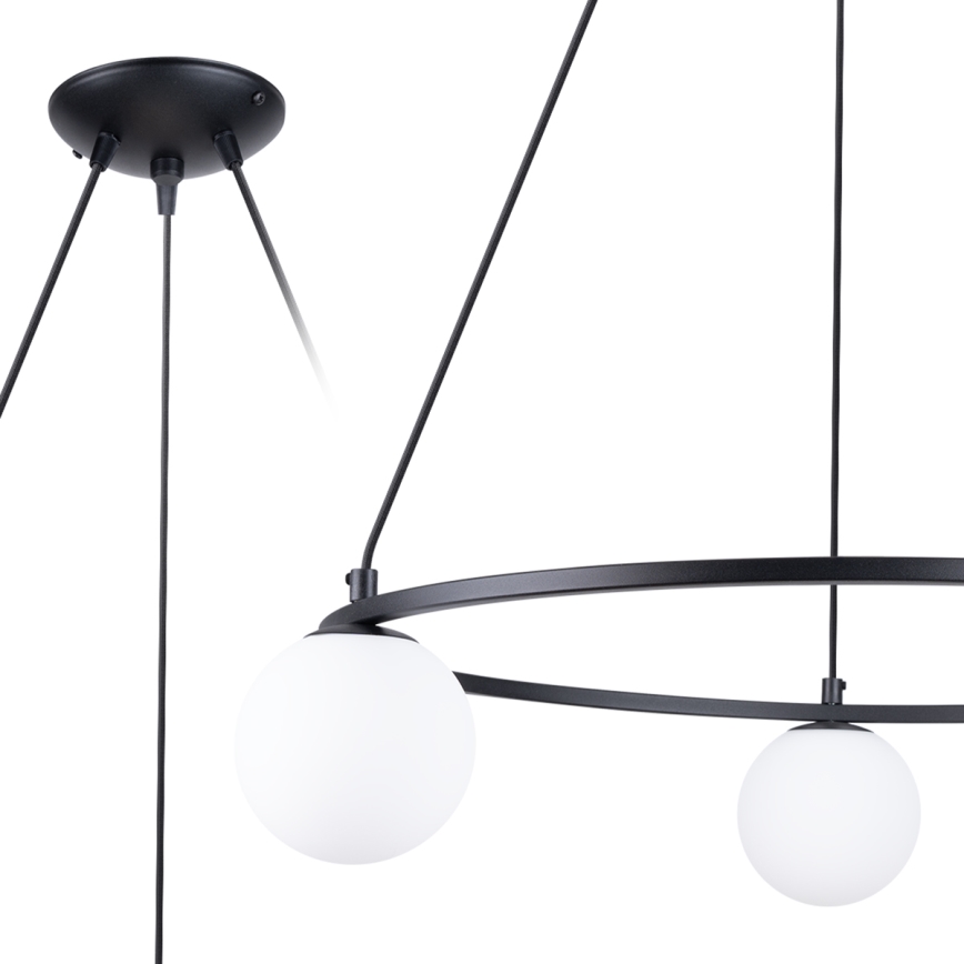 Hanglamp aan een koord YOLI 3xG9/8W/230V zwart