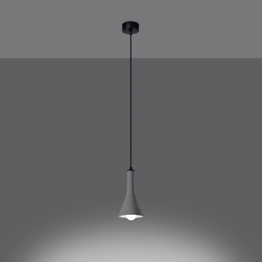 Suspension filaire REA 1xE14/12W/230V béton