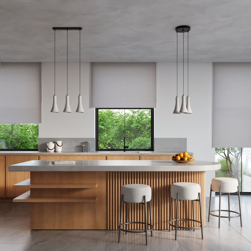 Suspension filaire REA 3xE14/12W/230V béton