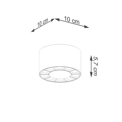 LED spot DIO LED/10W/230V wit