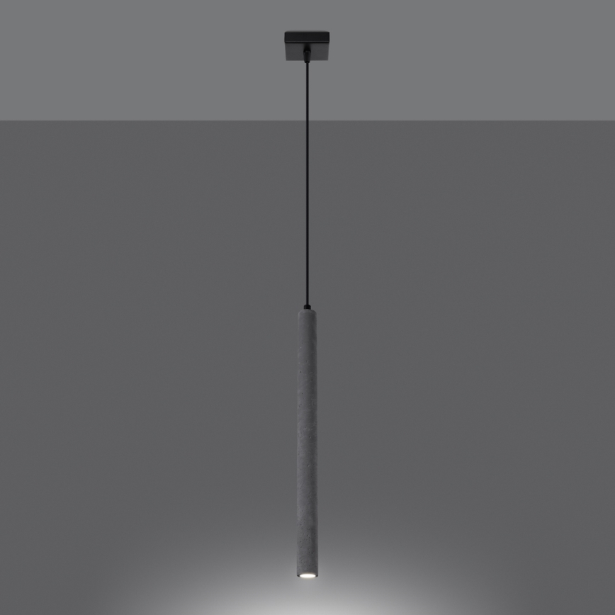 Hanglamp aan een koord PASTELO 1xG9/8W/230V beton