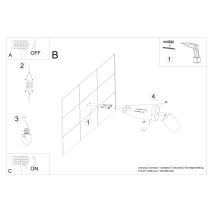 Spot mural VERDO 1xGU10/10W/230V blanc/hêtre